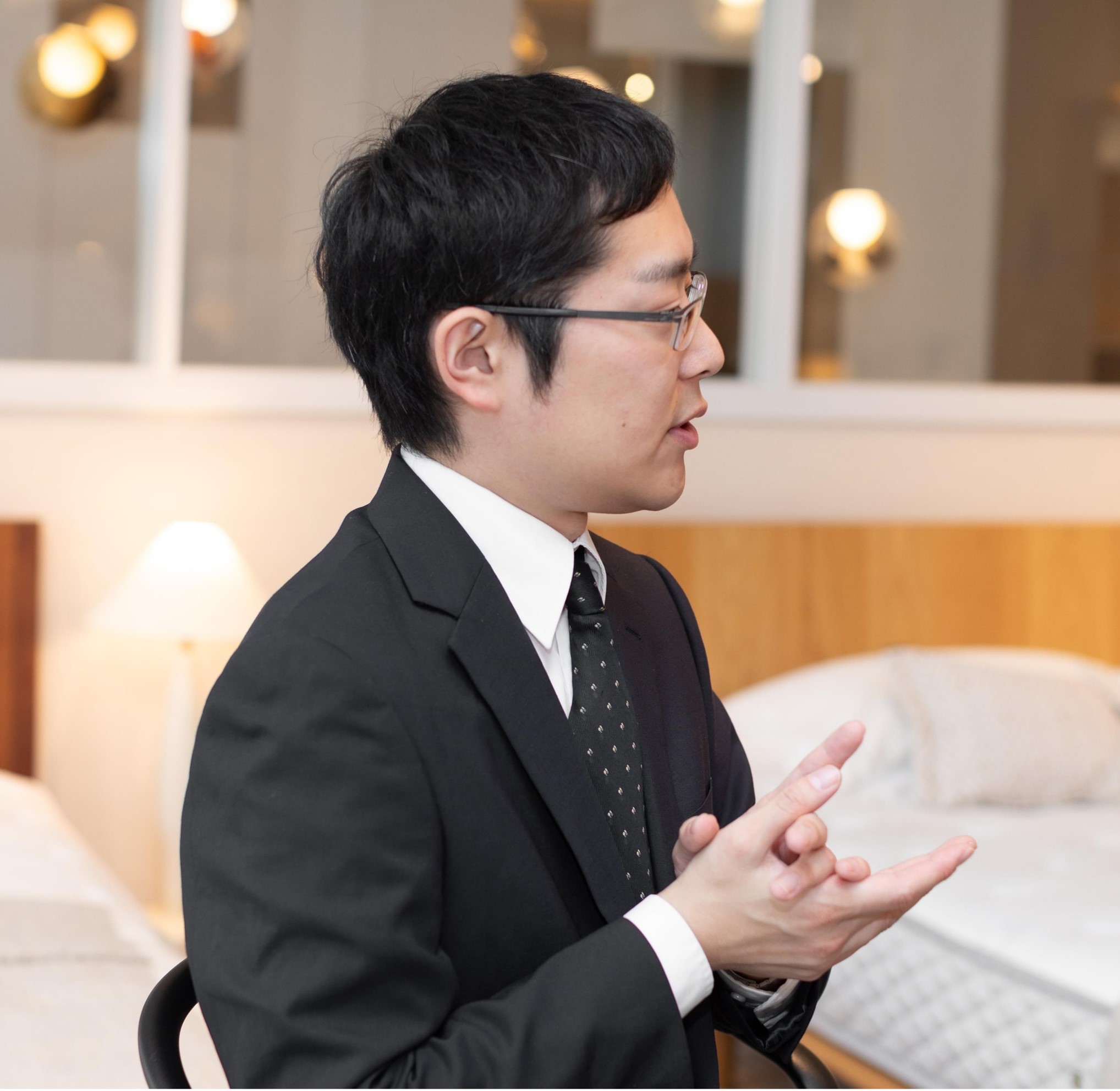日本ベッド製造取締役宇佐見さん